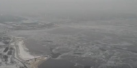 Камеры «Лахта Центра» засняли, как Финский залив сковывает льдом 
